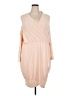 Venus Solid Tan Cocktail Dress Size 3X - photo 1