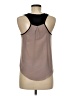 Lush 100% Polyester Tan Sleeveless Blouse Size M - photo 2