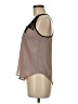 Lush 100% Polyester Tan Sleeveless Blouse Size M - photo 5