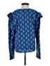 People Tree 100% Lyocell Blue Long Sleeve Blouse Size 4 - photo 2