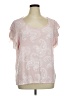 Forgotten Grace Pink Short Sleeve Blouse Size 1X - photo 1
