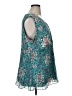 Bisou Bisou Teal Sleeveless Blouse Size 1X - photo 4