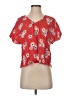 Unbranded Red Short Sleeve Blouse Size S (estimated) - photo 1