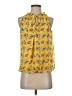Unbranded 100% Polyester Yellow Sleeveless Blouse Size S (estimated) - photo 1