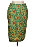 Unbranded 100% Polyester Paisley Teal Casual Skirt Size 16 - photo 1