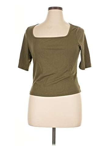 Shein Curve 3/4 Sleeve T-Shirt (view 1)