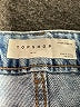 Topshop 100% Cotton Blue Denim Shorts Size 6 - photo 3