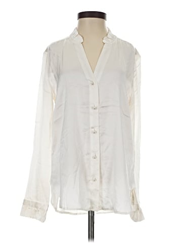 Tyler Boe Long Sleeve Silk Top (view 1)
