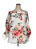 Adrienne Ivory 3/4 Sleeve Blouse Size L - photo 1