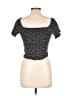 Noisy May Black Short Sleeve Top Size M - photo 2
