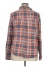 C&C California Plaid Orange Long Sleeve Blouse Size XL - photo 2