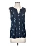 Daniel Rainn 100% Cotton Teal Sleeveless Blouse Size 8 - photo 1
