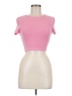 Zara Pink Short Sleeve Turtleneck Size M - photo 1