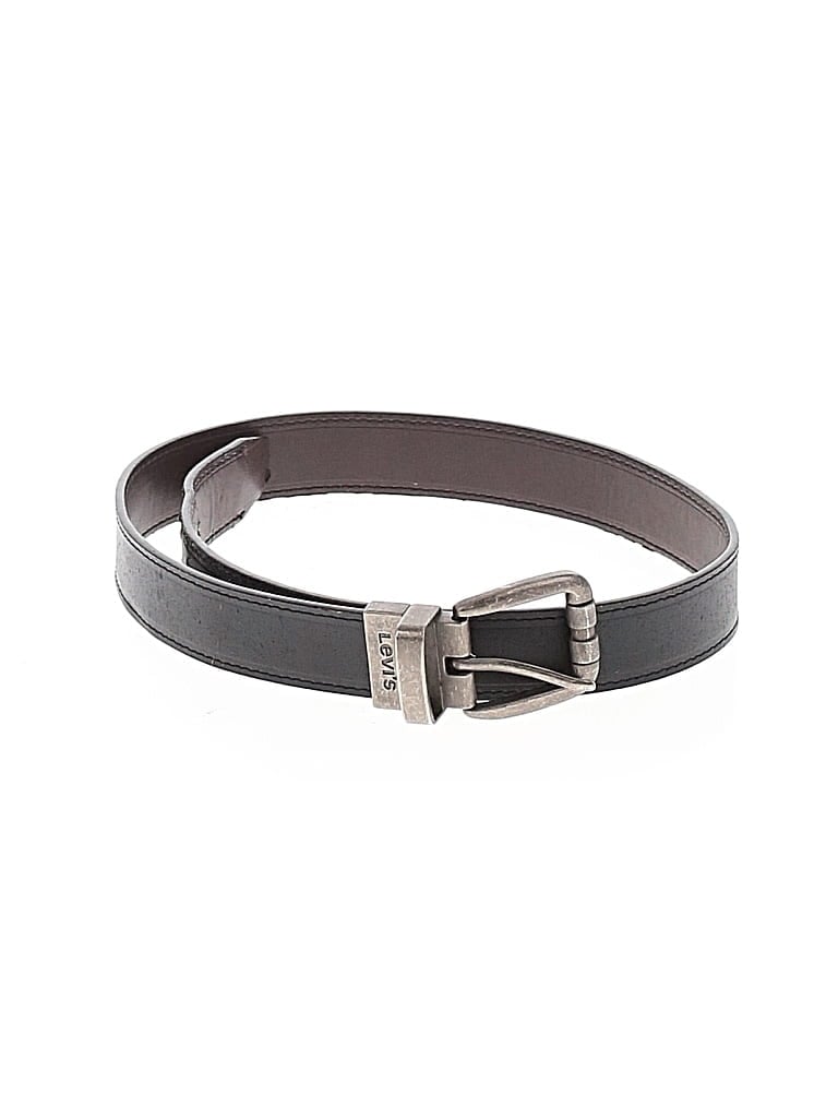 Pre-owned Levi's Kids'  Leather Belt In Black
