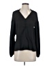 Express 100% Polyester Black Long Sleeve Blouse Size XS - photo 1