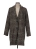 Shein 100% Polyester Plaid Gray Coat Size M - photo 1