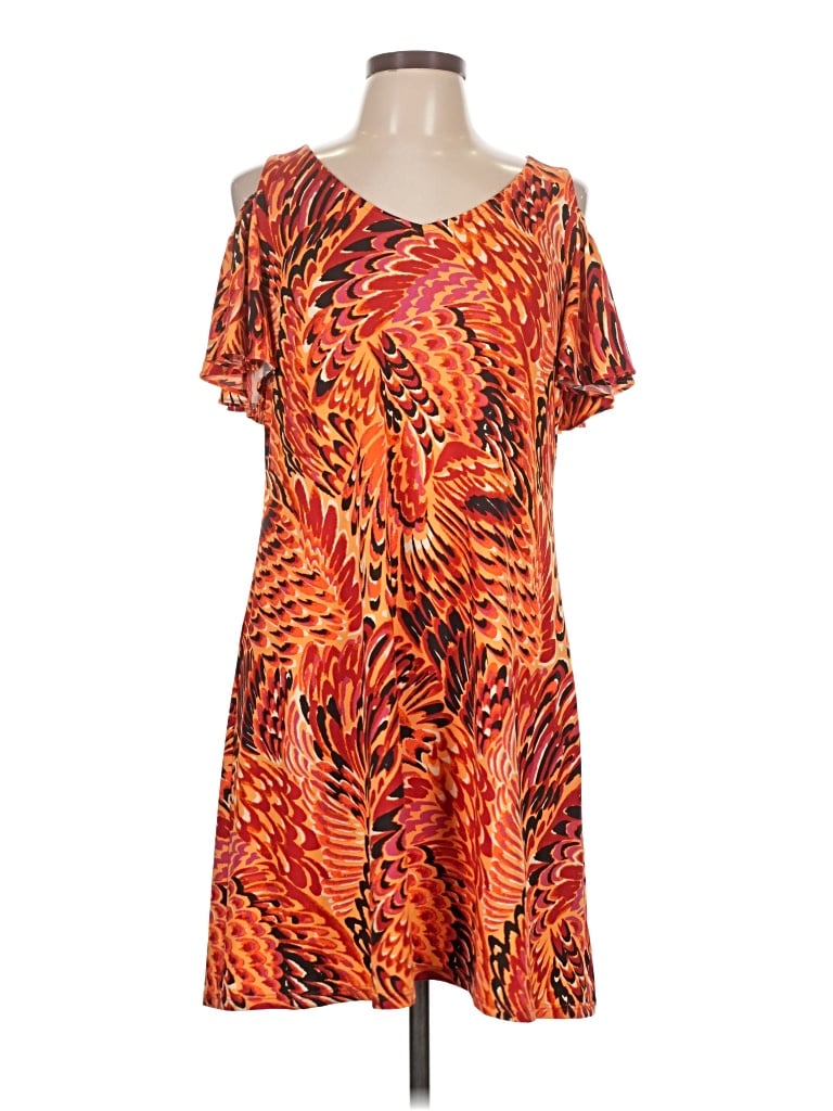 Pre-owned Msk Casual Dress In Orange