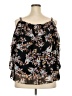 Boutique + 100% Polyester Black 3/4 Sleeve Blouse Size 2X - photo 2