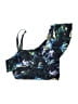 Torrid Tropical Black Swimsuit Top Size 2X Plus (2) - photo 1