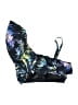 Torrid Tropical Black Swimsuit Top Size 2X Plus (2) - photo 2