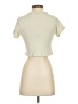 Set Active 100% Cotton Ivory Short Sleeve Turtleneck Size XS - photo 2