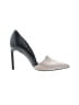 Vince. 100% Leather Color Block Gray Black Heels Size 5 - photo 1