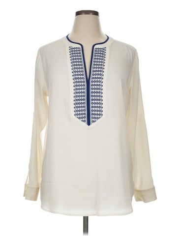 Ann Taylor Long Sleeve Blouse (view 1)