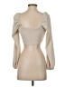 Shein Tan 3/4 Sleeve Blouse Size XS - photo 2