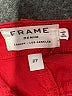 FRAME Denim Solid Red Shorts Size 27 waist - photo 3