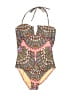 Mara Hoffman Print Gold One Piece Swimsuit Size S - photo 1