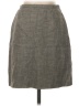 Talbots 100% Linen Solid Tan Gray Casual Skirt Size 2 - photo 1