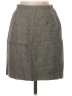 Talbots 100% Linen Solid Tan Gray Casual Skirt Size 2 - photo 2