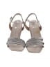 Paul Green 100% Leather Metallic Silver Gray Sandals Size UK 6 1/2 / US 8 1/2 - photo 2