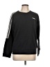 Adidas Stripes Solid Black Sweatshirt Size L - photo 1
