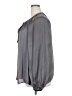 Torrid 100% Polyester Gray Long Sleeve Blouse Size 2X Plus (2) - photo 5