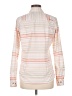 Marmot 100% Polyester Stripes Orange Long Sleeve Blouse Size M - photo 2