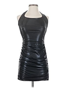 knee length dresses for ladies Ethelie Embellished Draped Corset A-Line Mini Dress in Black main image 1