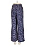 Blue Life 100% Polyester Floral Blue Casual Pants Size S - photo 2