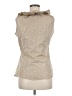 Farinaz Taghavi 100% Polyester Tan Sleeveless Blouse Size 6 - photo 2