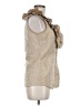 Farinaz Taghavi 100% Polyester Tan Sleeveless Blouse Size 6 - photo 4