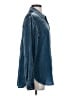 Eileen Fisher Metallic Blue Long Sleeve Blouse Size XXS - photo 4