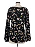 Noir 100% Polyester Black Long Sleeve Blouse Size S - photo 2