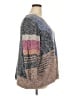 Nic + Zoe Color Block Gray Pullover Sweater Size 2X - photo 4