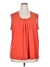 Jaclyn Smith Orange Sleeveless Blouse Size 2X - photo 1