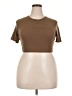 SKIMS Brown Short Sleeve Turtleneck Size 4X - photo 1
