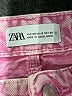 Zara Hearts Pink Denim Shorts Size 8 - photo 3