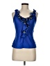 St. John Blue Sleeveless Blouse Size M (estimated) - photo 1