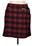 Maurices Plaid Red Casual Skirt Size L - photo 1