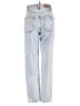 Zara 100% Cotton Hearts Blue Jeans Size 0 - photo 2