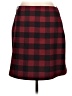 Maurices Plaid Red Casual Skirt Size L - photo 2